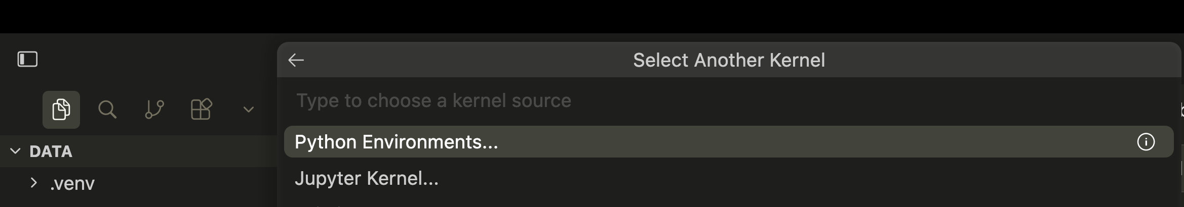 Step 1: Select another kernel