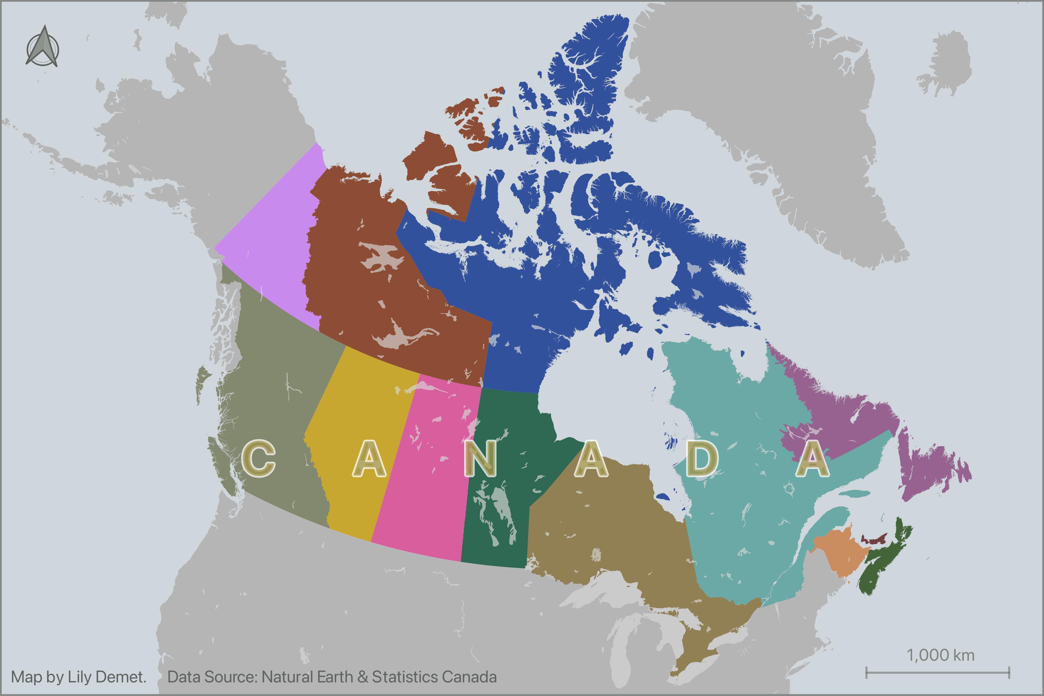 canada map
