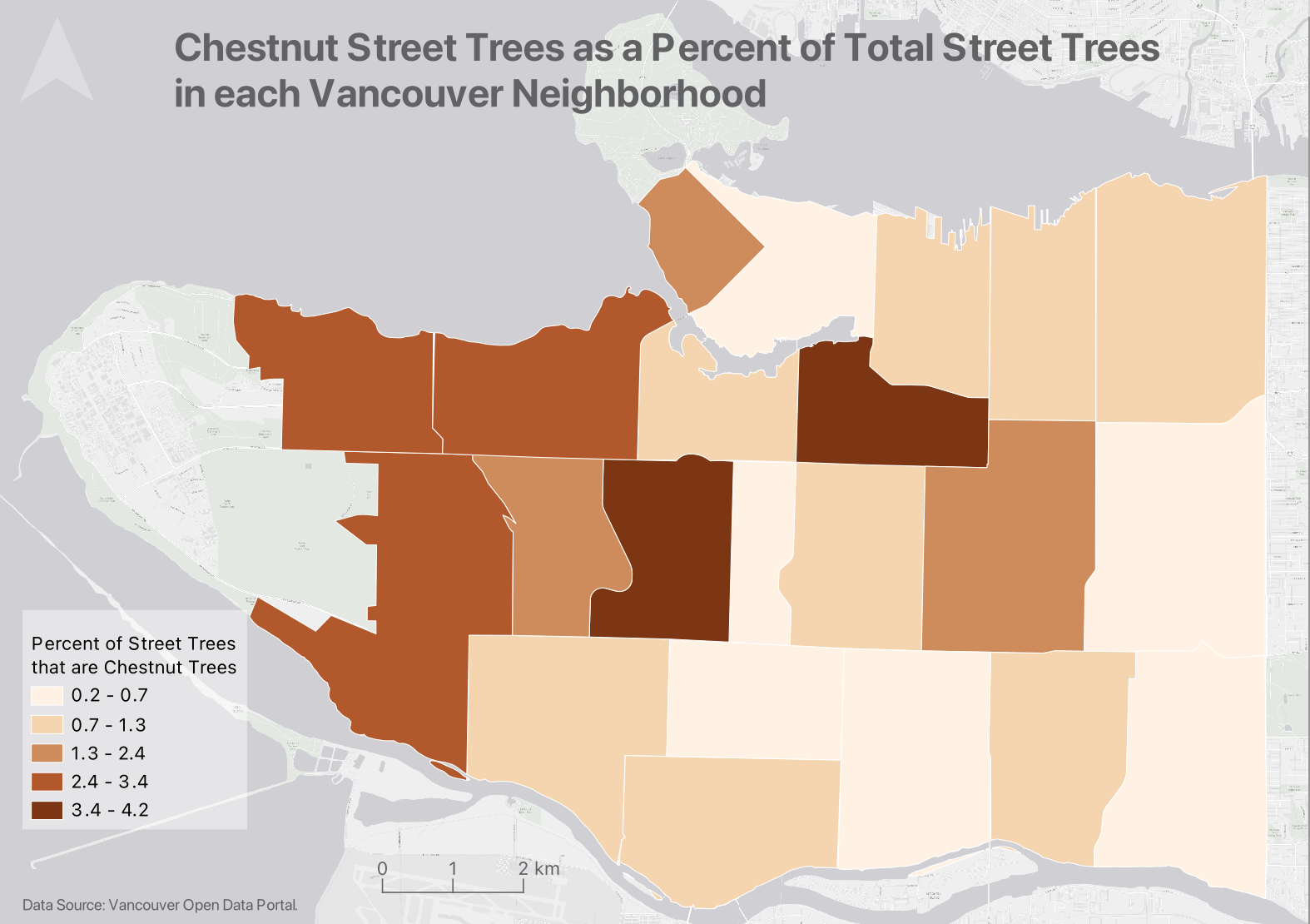 chropleth map normalized