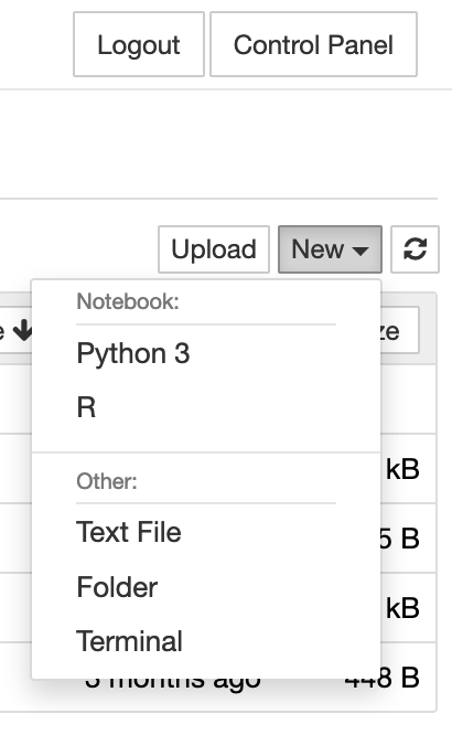 Select Python 3 for new Jupyter notebook