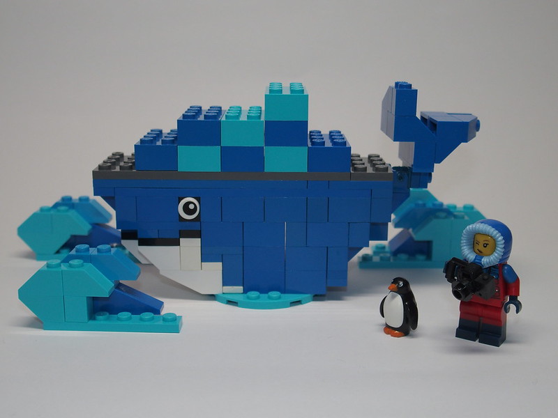 Docker whale made with lego