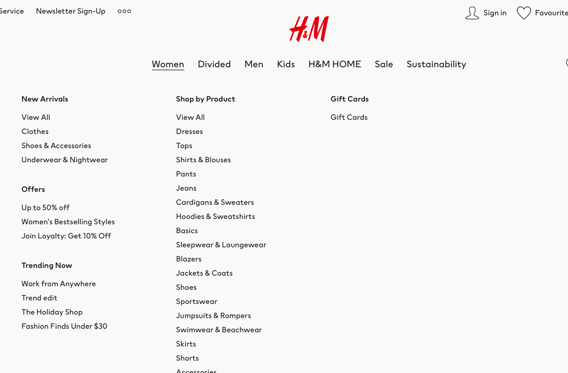 H&M example