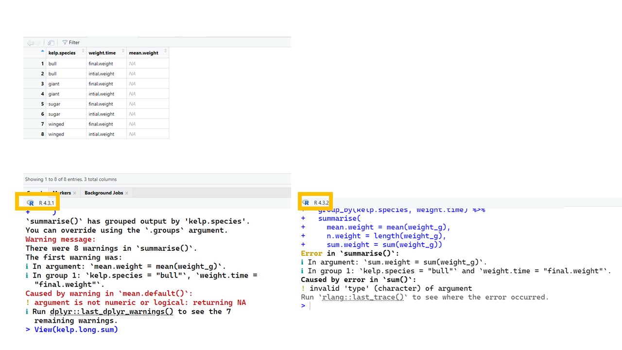 row-wise operations